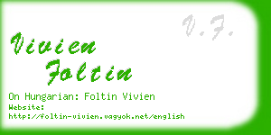 vivien foltin business card